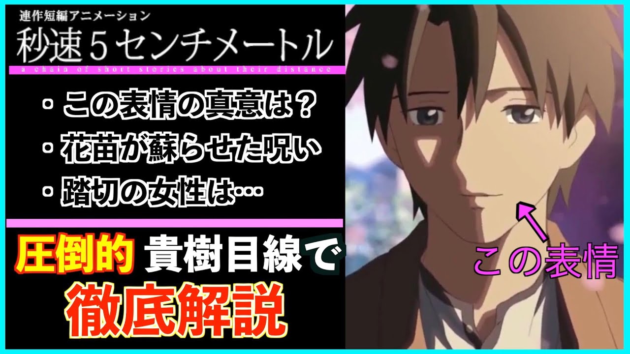 【徹底解説】『秒速5センチメートル』は本当に「鬱映画」なのか？貴樹の人生を辿る、希望の物語！
